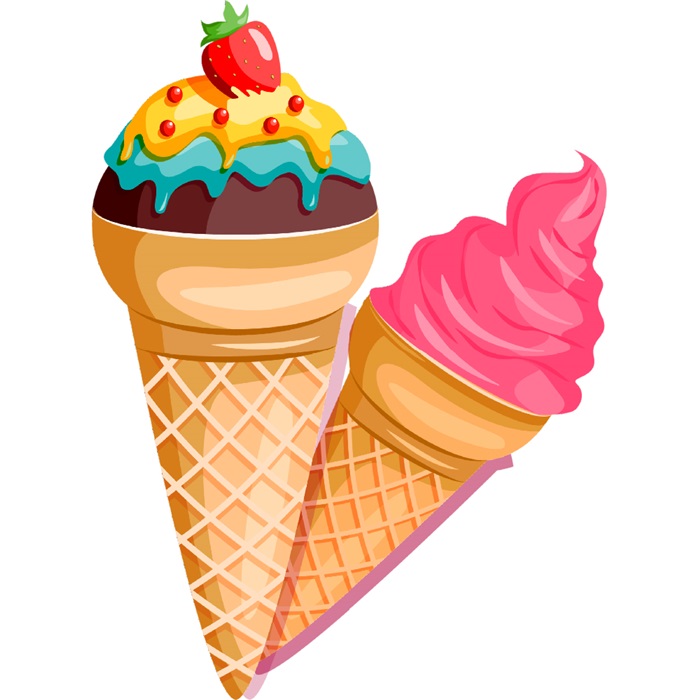 Külah Dondurma Ayaklı Pano