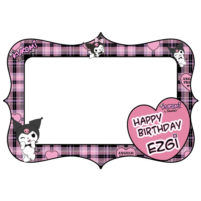 Kuromi Temalı Kişiye Özel Fotoğraf Çerçevesi