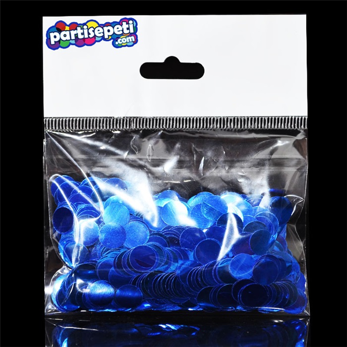 Lacivert Metalik Balon Konfetisi