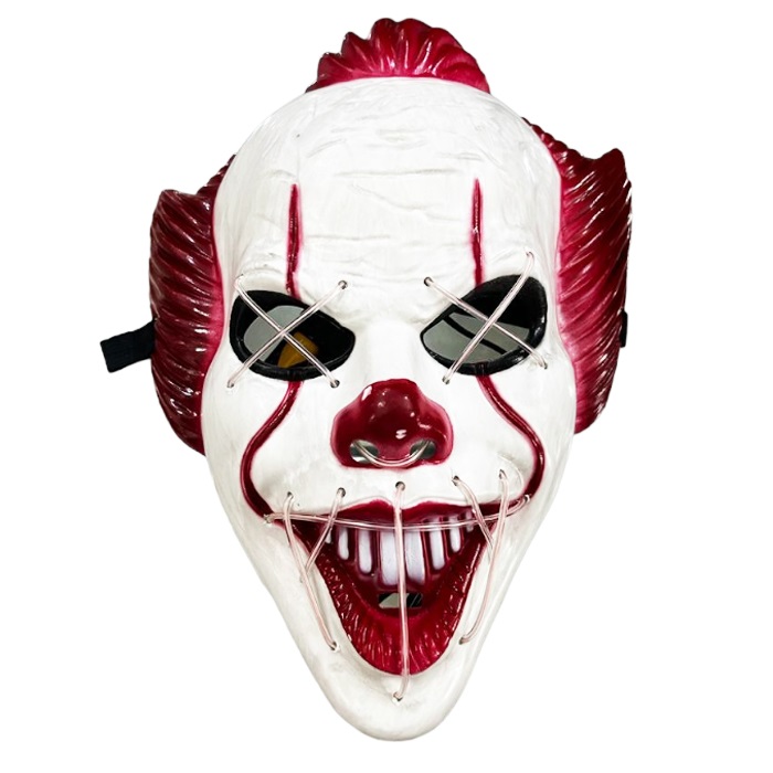 Led Işıklı Katil Joker Cosplay Maske