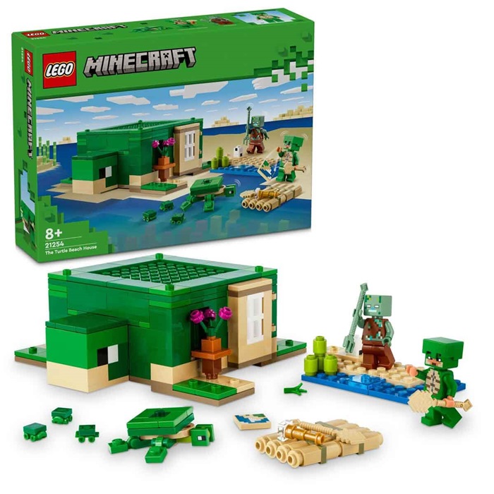 Lego Minecraft Kaplumbağa Plaj Evi