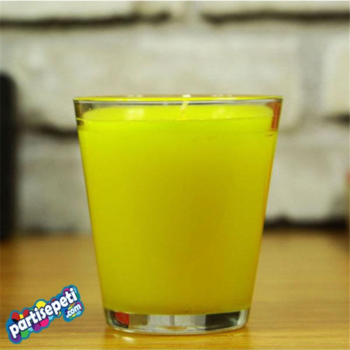 Limon Kokulu Bardak Mum