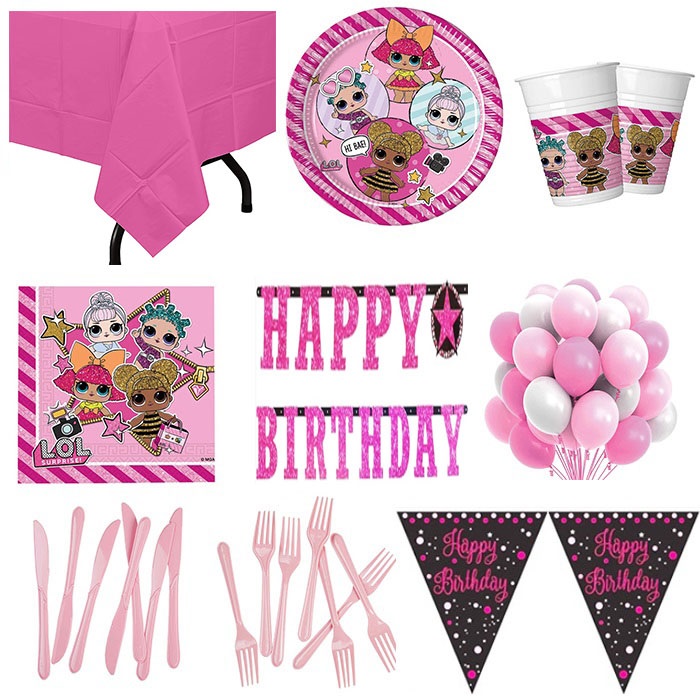 Lol Bebekler Doğum Günü Parti Seti 16 Kişilik