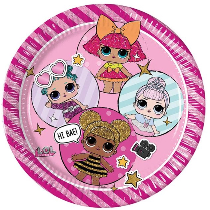Lol Bebekler Temalı Karton Tabak