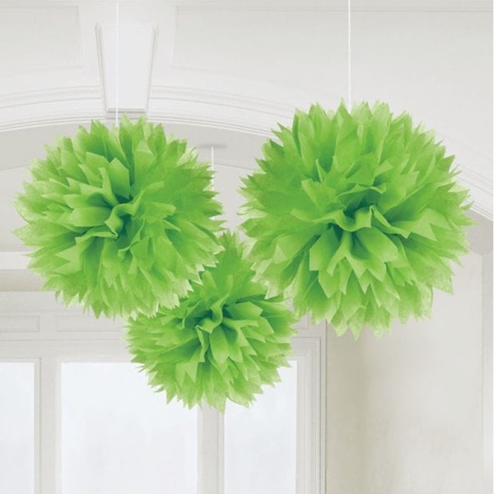 Amscan Lüks Yeşil Ponpon Çiçek