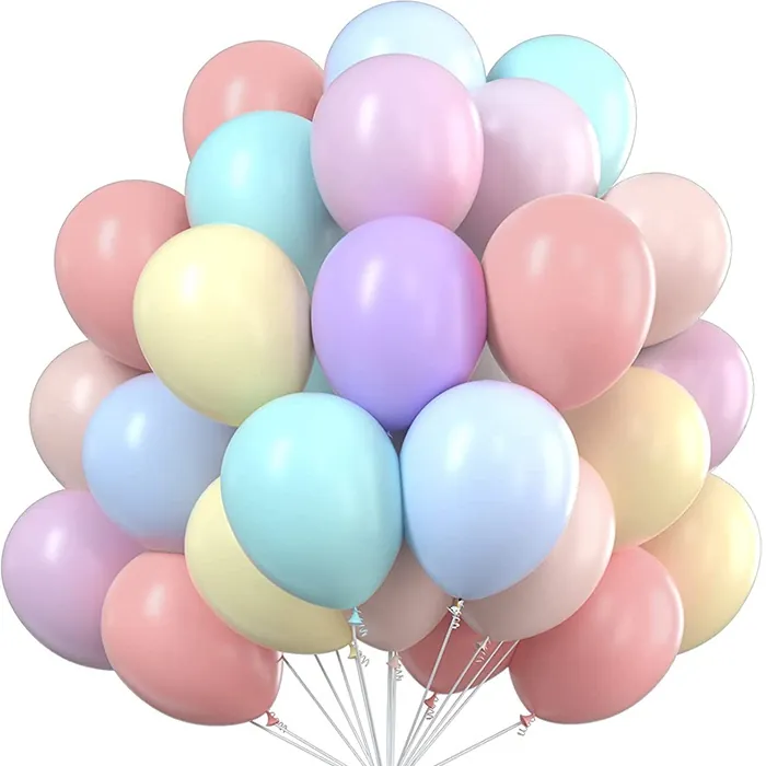 Makaron Pastel Soft Balon Karışık Renkli