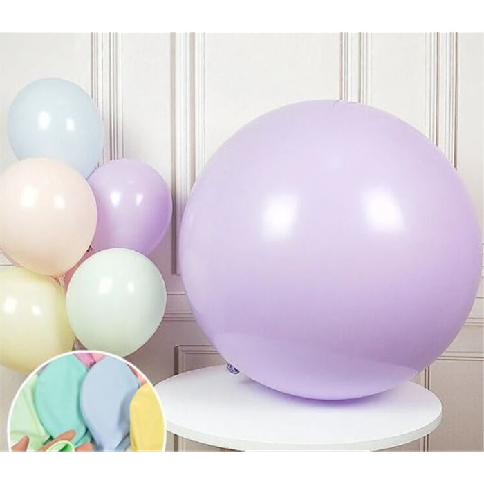Mor Renkli Makaron Soft Balon