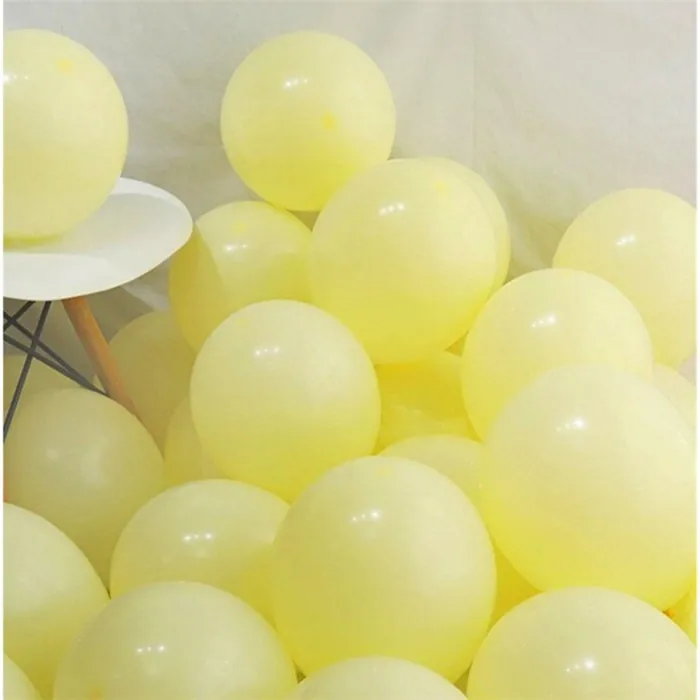 Sarı Renkli Makaron Soft Balon