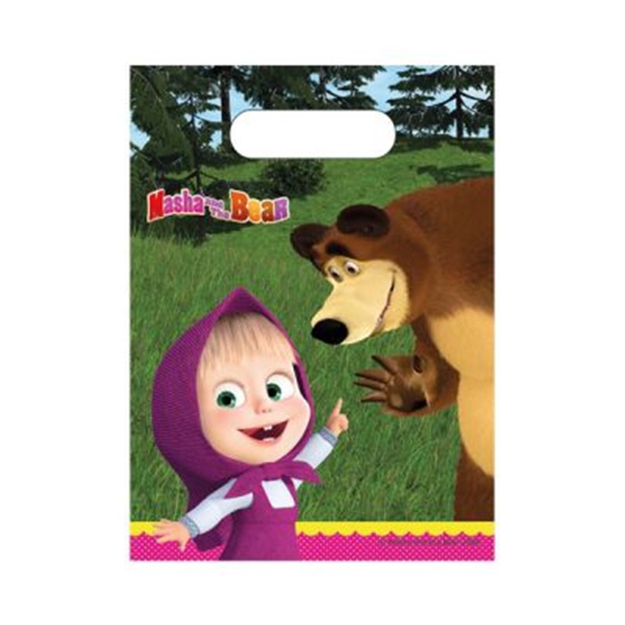 Masha İle Koca Ayı Temalı Parti Poşeti