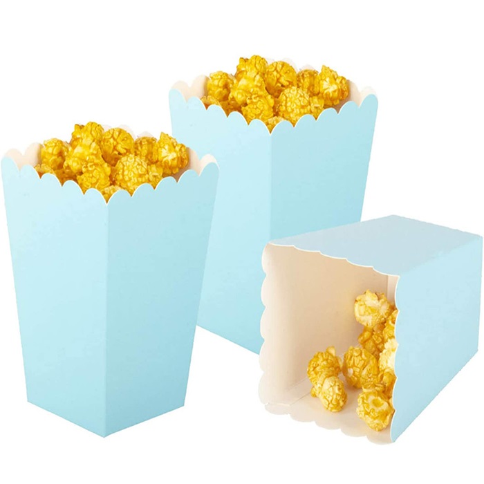 Mavi Renkli Popcorn Kutusu
