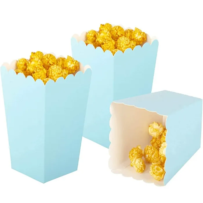 Mavi Renkli Popcorn Kutusu