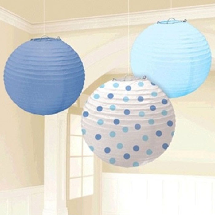 Mavi Puantiyeli Fener Süs