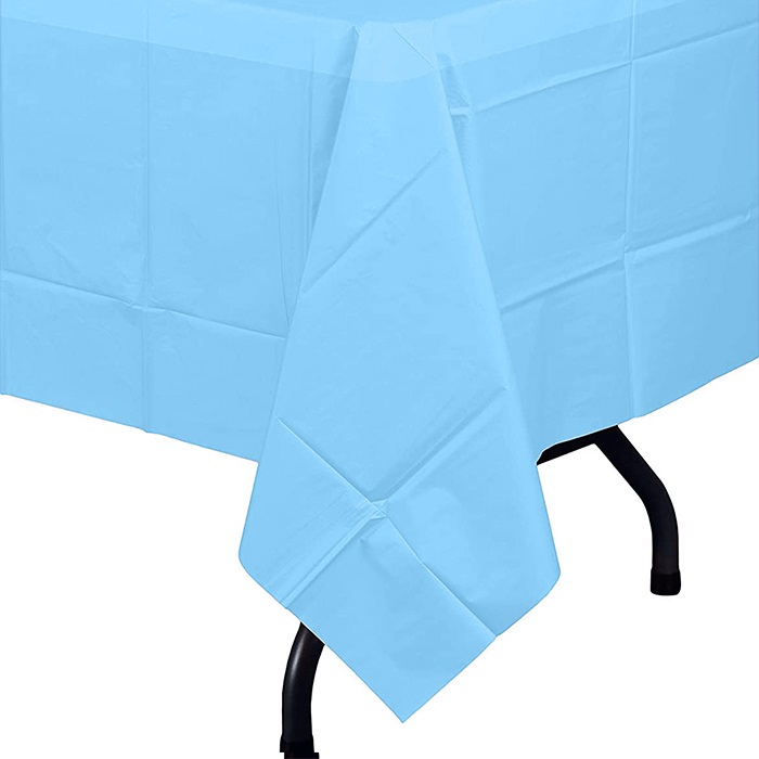 Mavi Plastik Masa Örtüsü