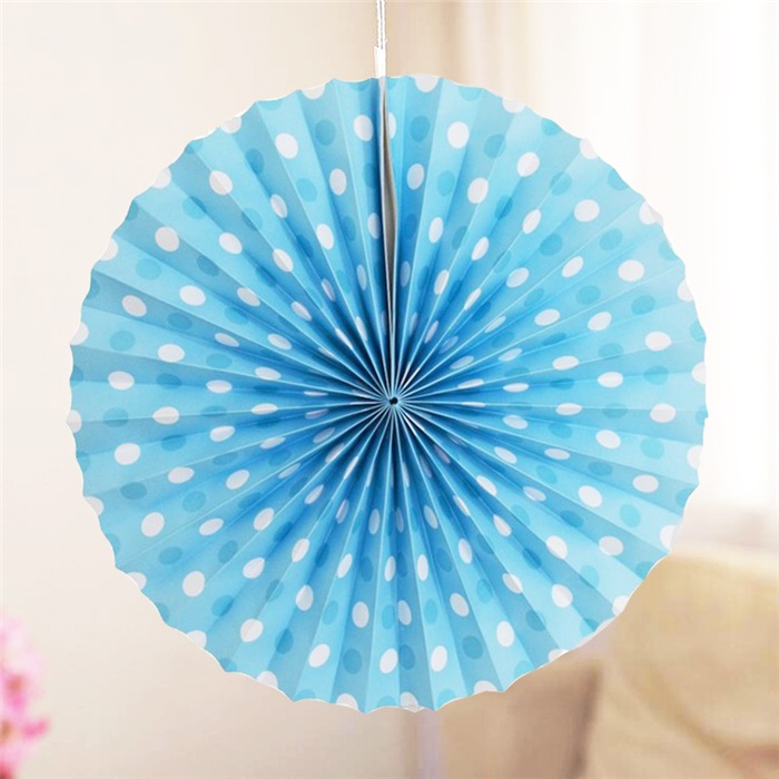 Mavi Puanlı Çark Süs