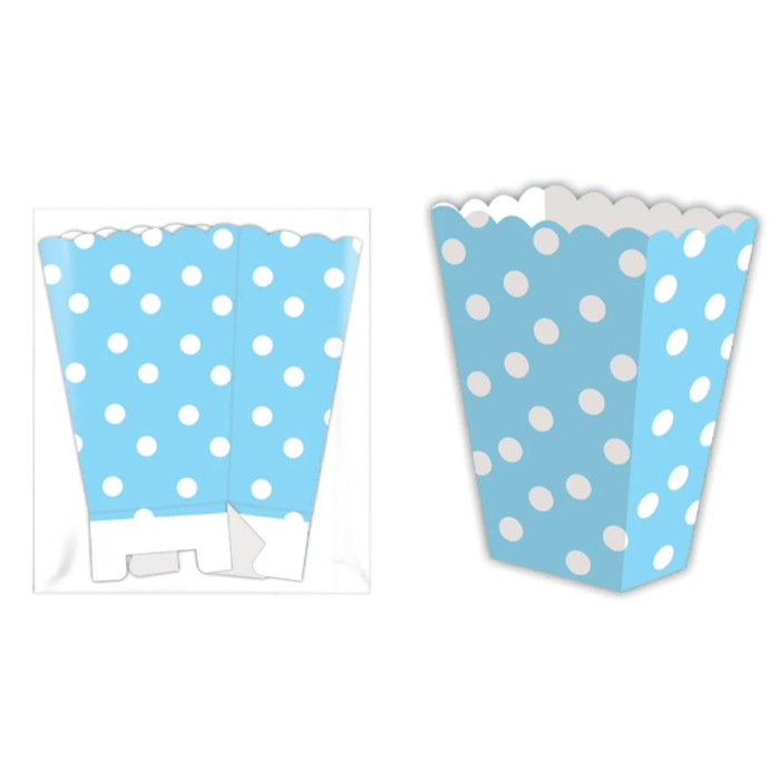 Mavi Puanlı Popcorn Kutusu