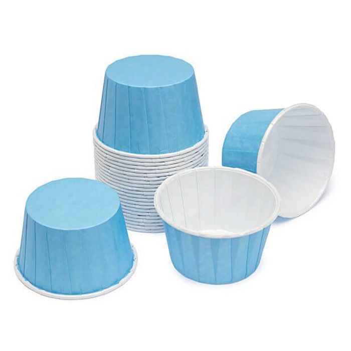 Mavi Renkli Muffin Kek Kapsülü