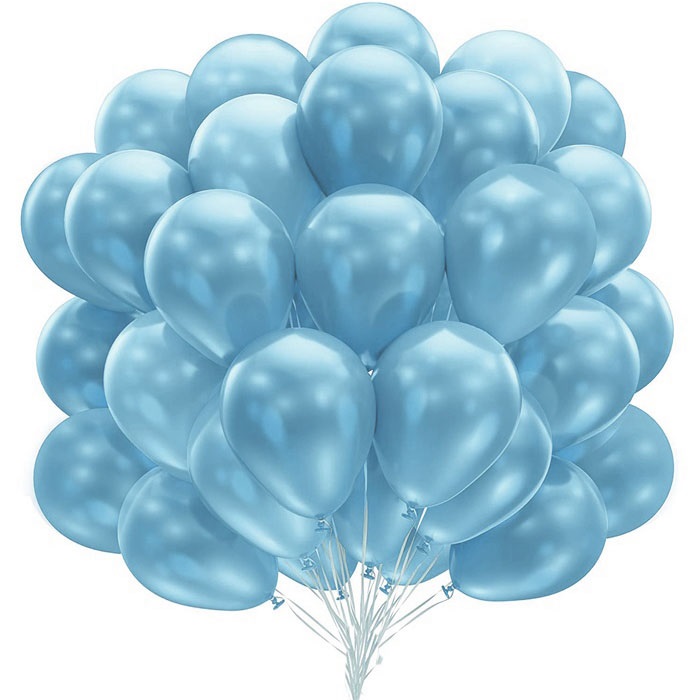 Metalik Bebek Mavisi Balon