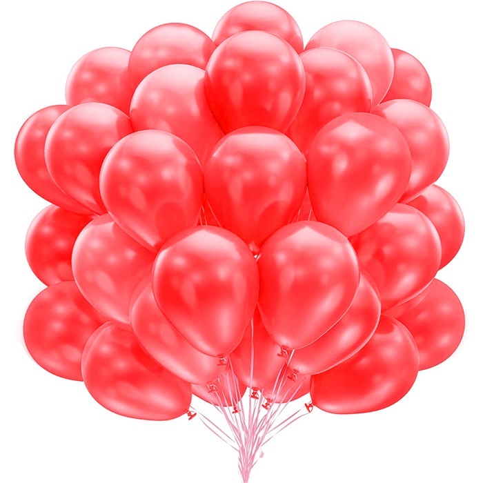 Kırmızı Renkli Metalik Balon