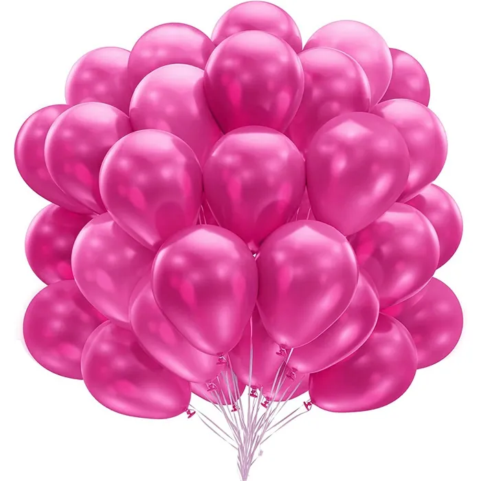 Metalik Fuşya Renkli Balon