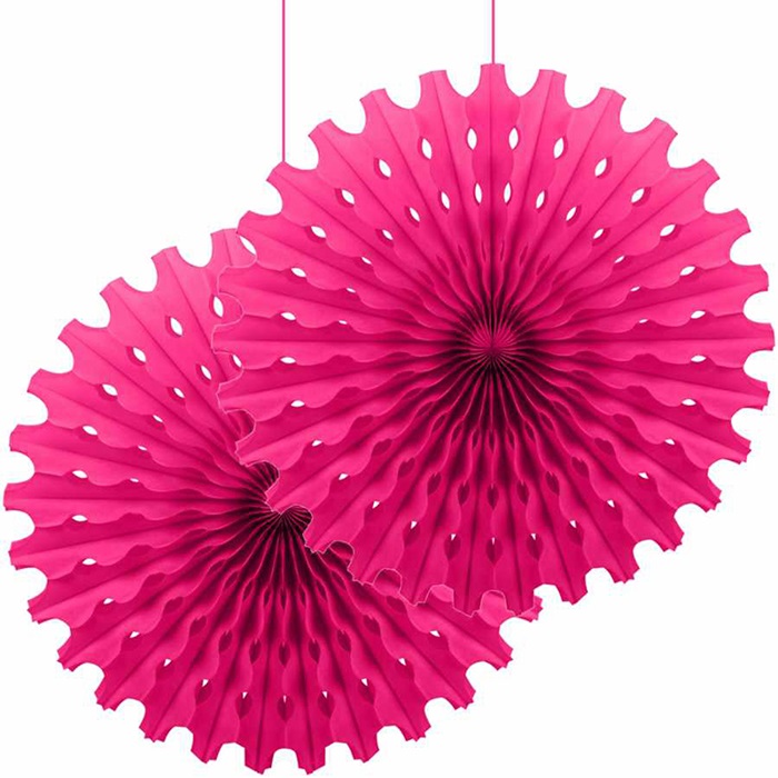 Fuşya Renkli Yelpaze Süs