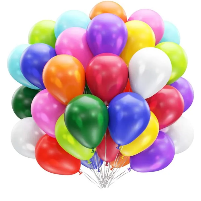Metalik Karışık Renkli Balon