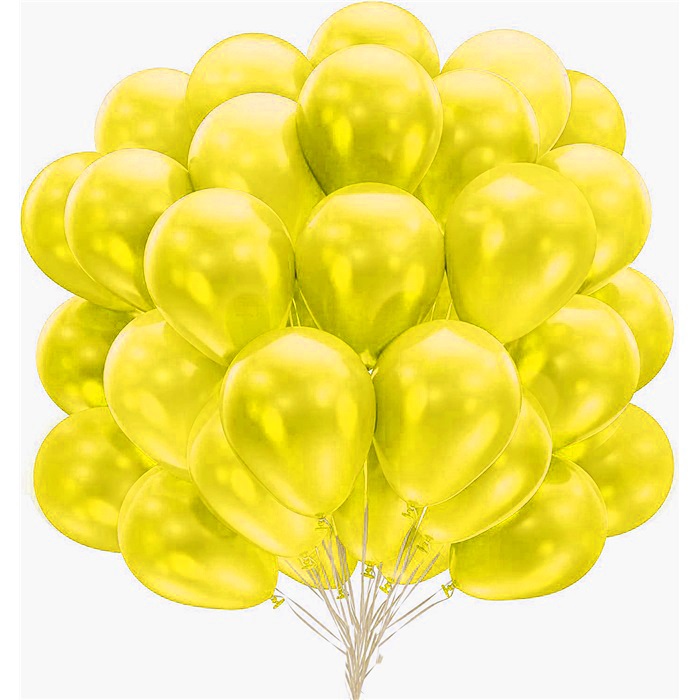 Metalik Sarı Renkli Balon