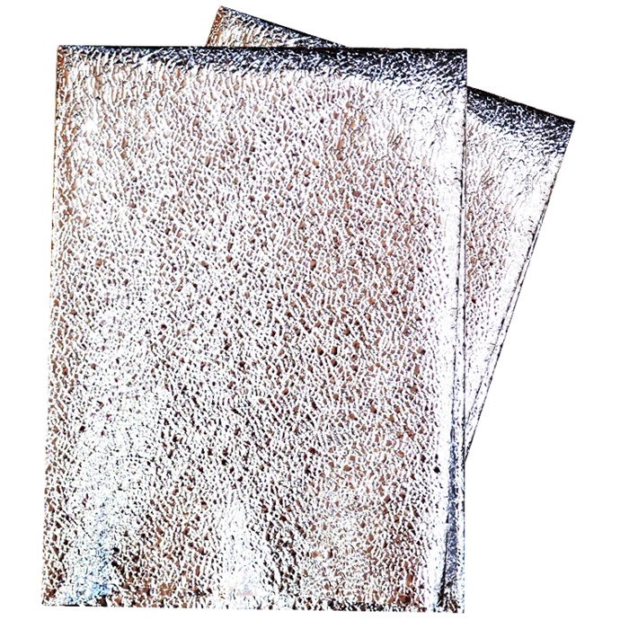 Metalize Kabartmalı Masa Örtüsü Gümüş