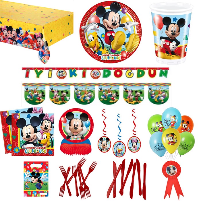Mickey Mouse Temalı Parti Seti 16 Kişilik