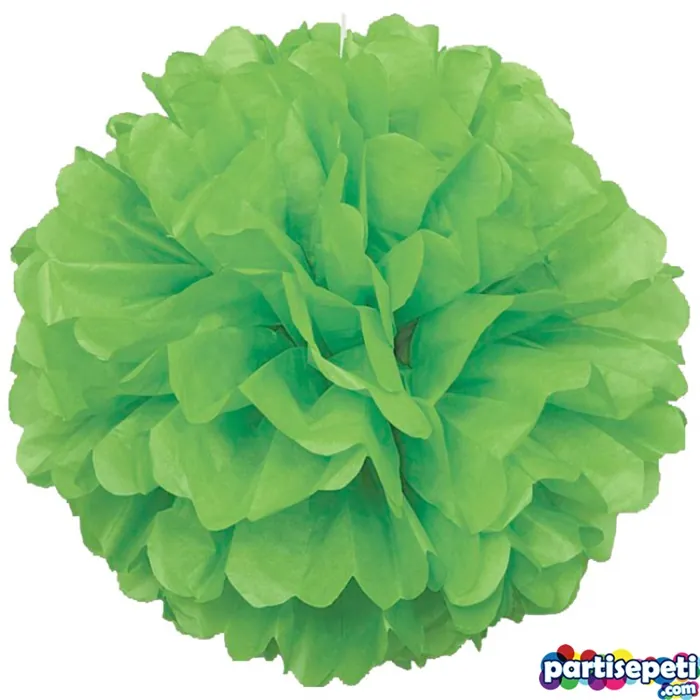 Mint Yeşili Ponpon Çiçek