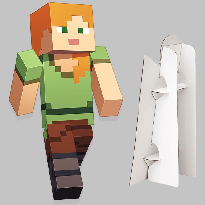 Minecraft Ayaklı Pano Süs