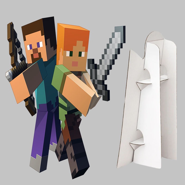 Minecraft Dekoratif Ayaklı Pano