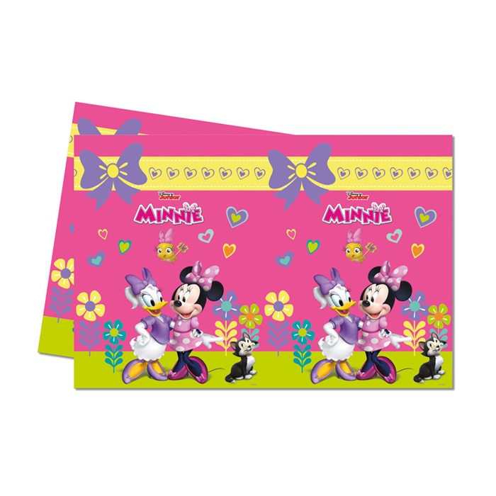Minnie Mouse Temalı Plastik Masa Örtüsü