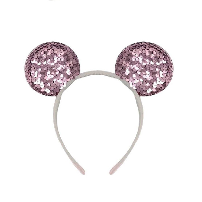 Pembe Pullu Minnie Mouse Taç