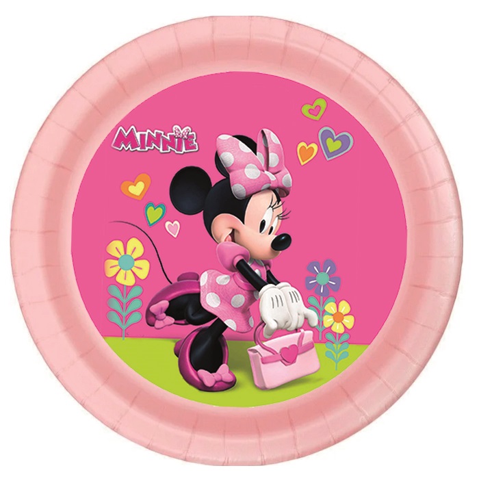 Minnie Mouse Temalı Karton Tabak