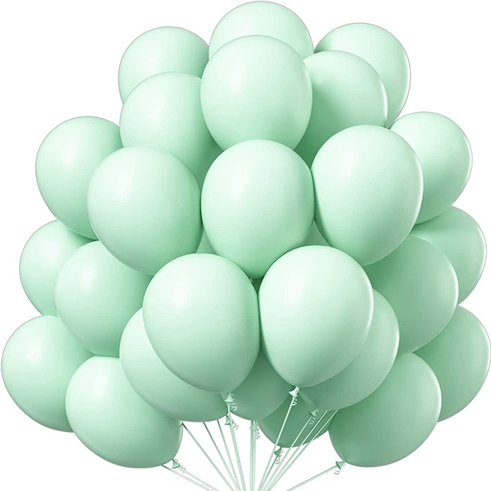 Mint Yeşili Renkli Pastel Balon