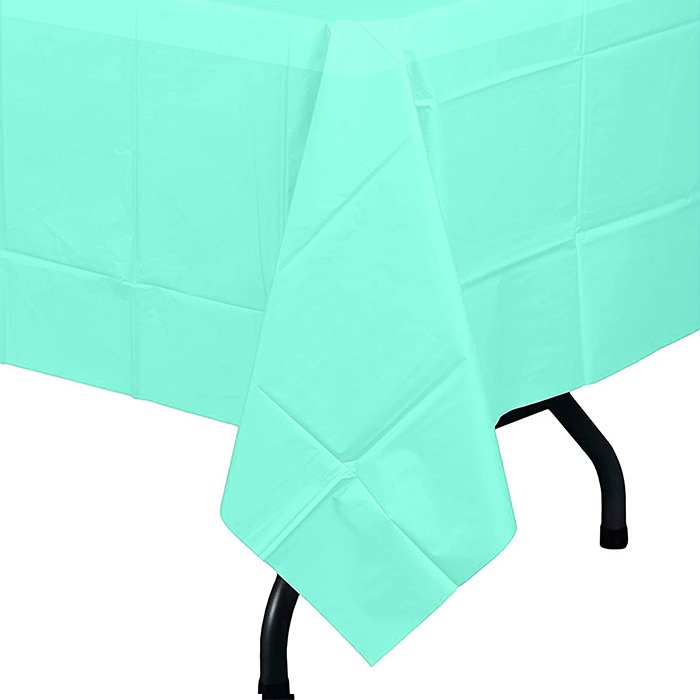 Mint Yeşili Plastik Masa Örtüsü