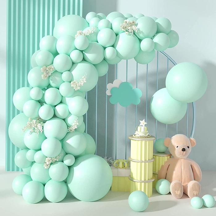 Mint Yeşili Renkli Zincir Balon Seti