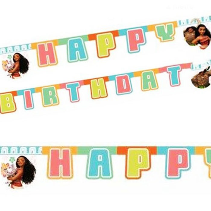 Moana Temalı Happy Birthday Yazı
