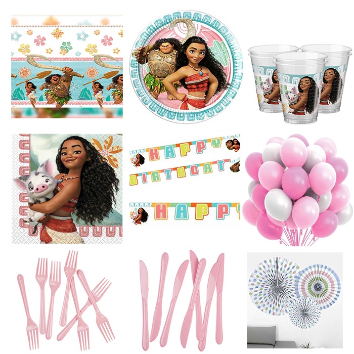 Moana Temalı Parti Seti 16 Kişilik