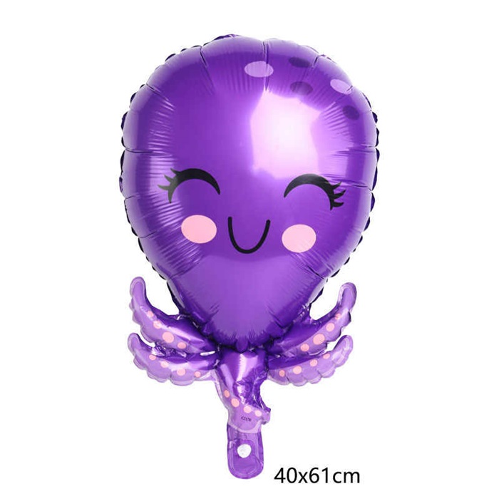 Mor Ahtapot Folyo Balon