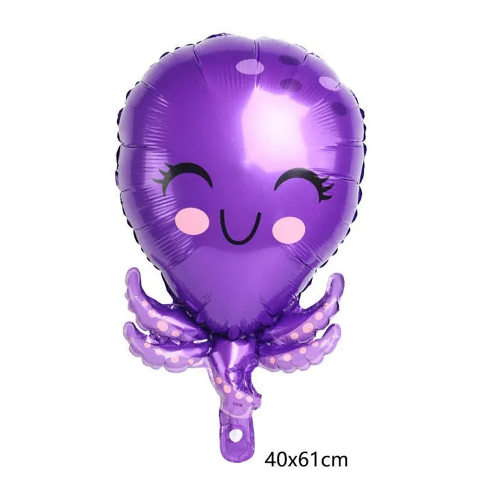 Mor Ahtapot Folyo Balon