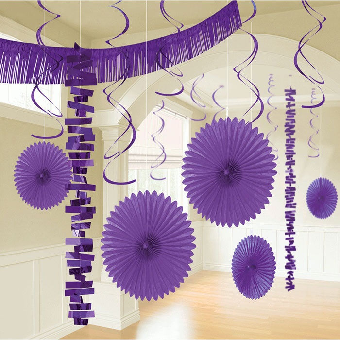 Amscan Mor Renkli Dekorasyon Süsleme Seti