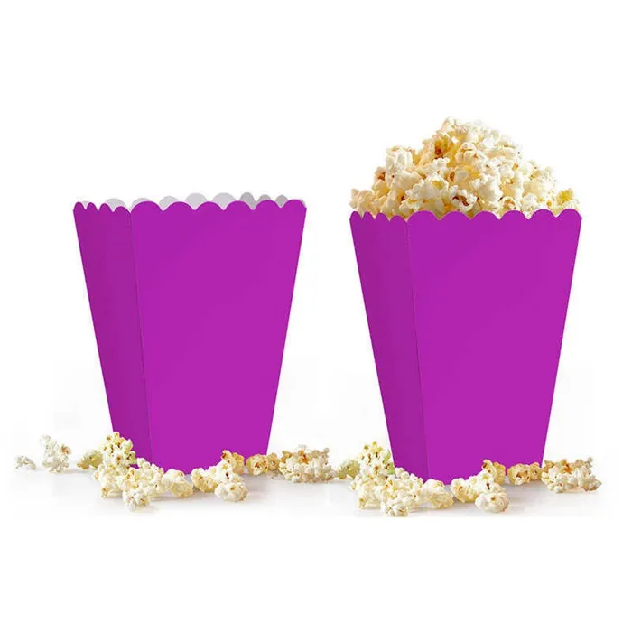 Mor Renkli Popcorn Kutusu