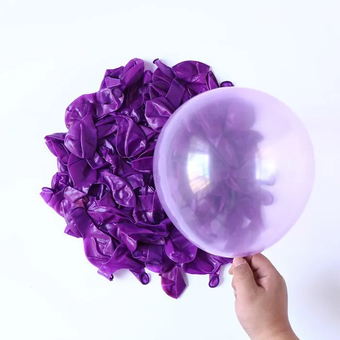 Mor Renkli Şeffaf Balon