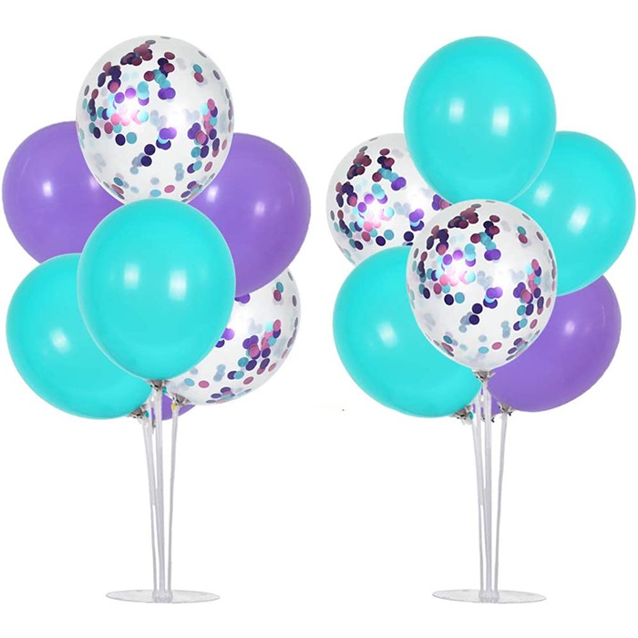 Mor Turkuaz Renkli Balon Standı