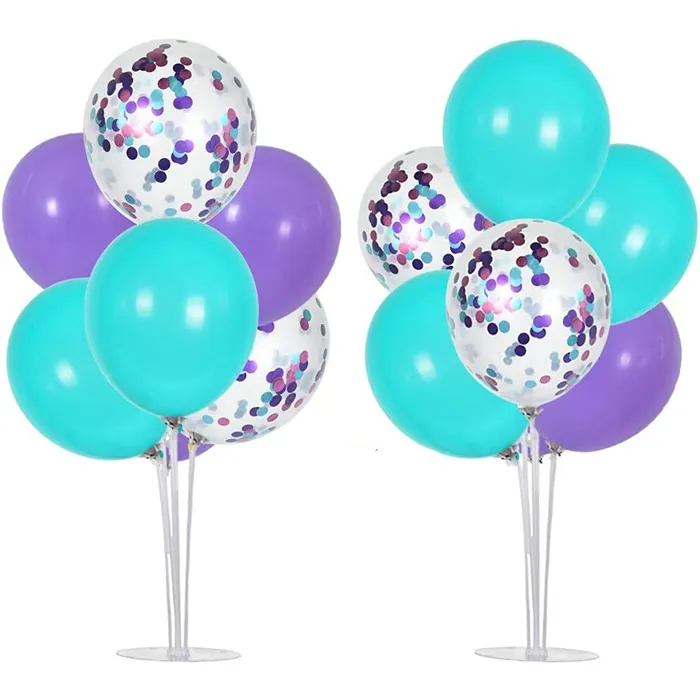 Mor Turkuaz Renkli Balon Standı