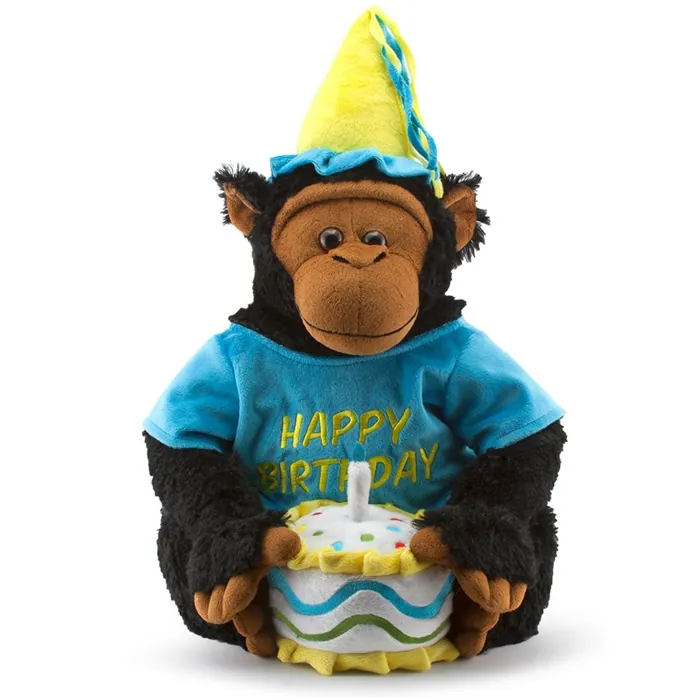 Neco Plush Oturan Pastalı Maymun