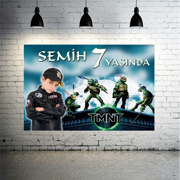 Ninja Turtles Kişiye Özel Afiş
