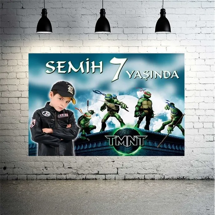 Ninja Turtles Kişiye Özel Afiş
