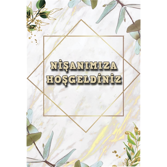 Nişanımıza Hoşgeldiniz Ayaklı Pano